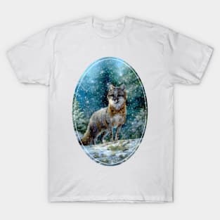 Grey Fox Snowfall T-Shirt